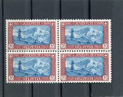 PJ 1929 20 Rp. Nr. 51.3.01 V'block ** (1