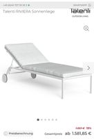 Talenti RIVIERA Sonnenliege Aluminium weiss
