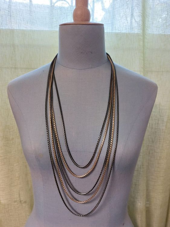 Collier Vintage Lanvin Années 80 - Bijou Ancien, Occasion Porté, Style Rétro Français