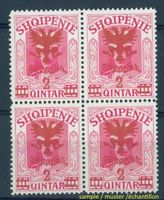 ALBANIEN 2Q a 10Q 1920, VIERERBL POSTFR.