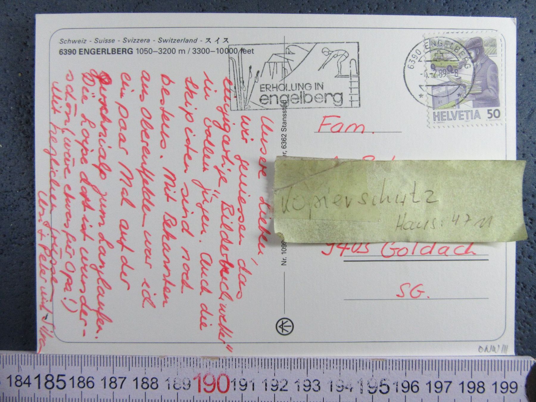 Cartoline postali: ENGELBERG ONW AK SCHNEE – Usato da Ettingen venduto da Hausi4711 1