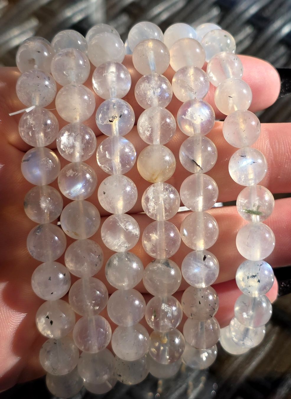 Minerali & Pietre curative: Weisser Mondstein Armband – Nuovo e nell'imballaggio originale da Matzingen venduto da Shay_Crystalz