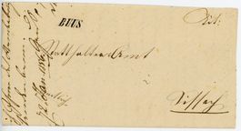 Buus Balkenstempel Gr. 40 nach Sissach amtlich Portofrei
