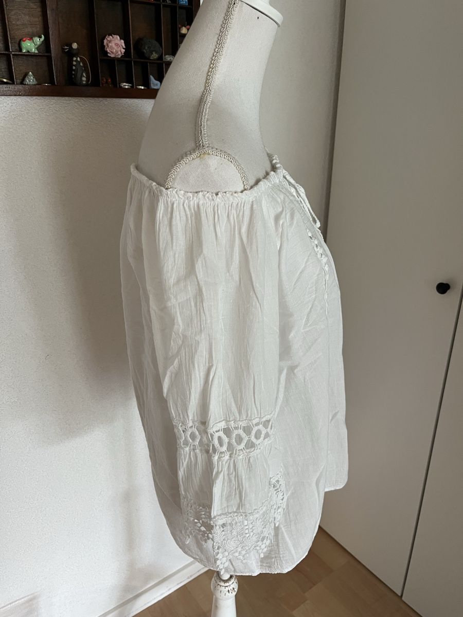 Camicette: Chicoree Bluse weiss ca. L – Usato da Herrenschwanden venduto da Kamel1 2