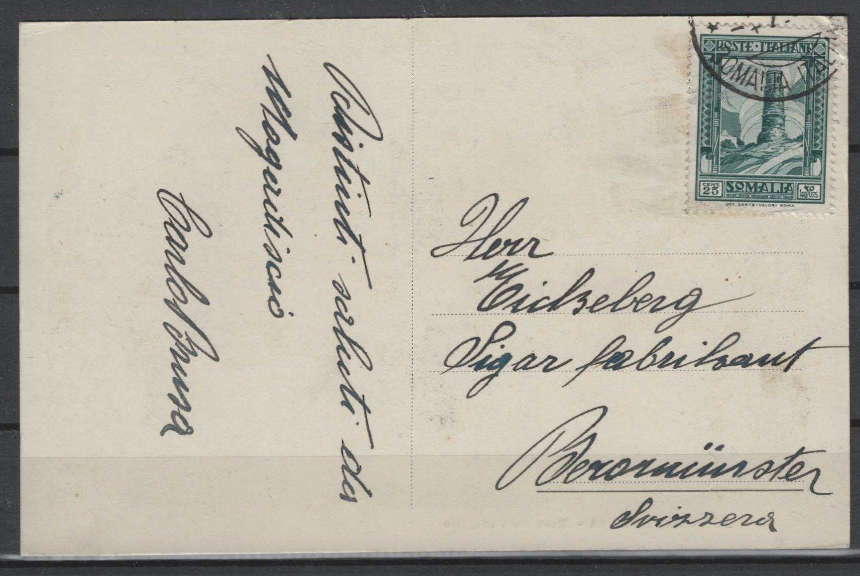 Cartoline postali: AK ital. Somalia, – Usato da Trimbach venduto da monga01 1