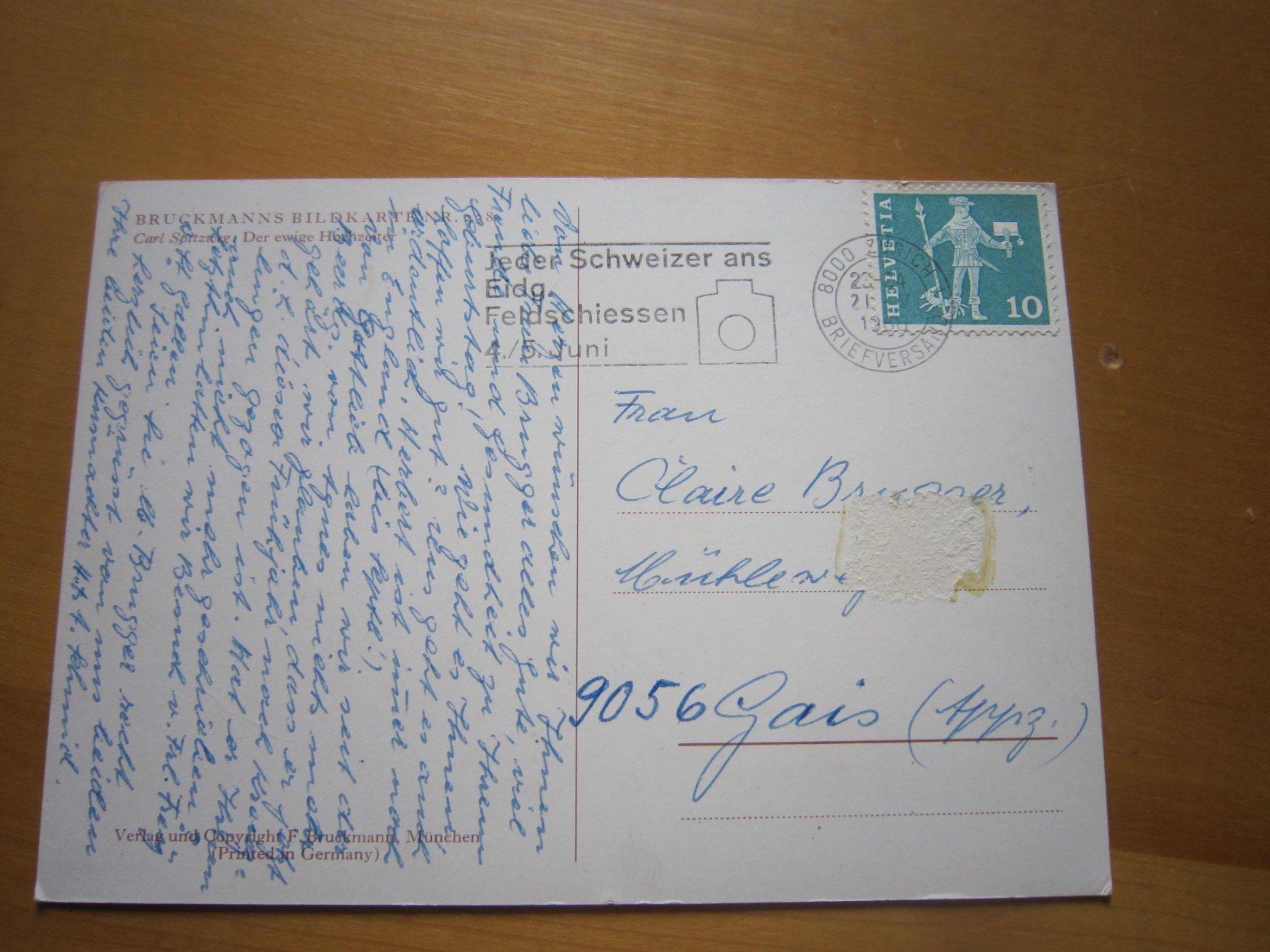 Ansichtskarten: No 17 Postkarte der ewige Hochzeiter – Gebraucht aus Gordola von Polentaefung 1