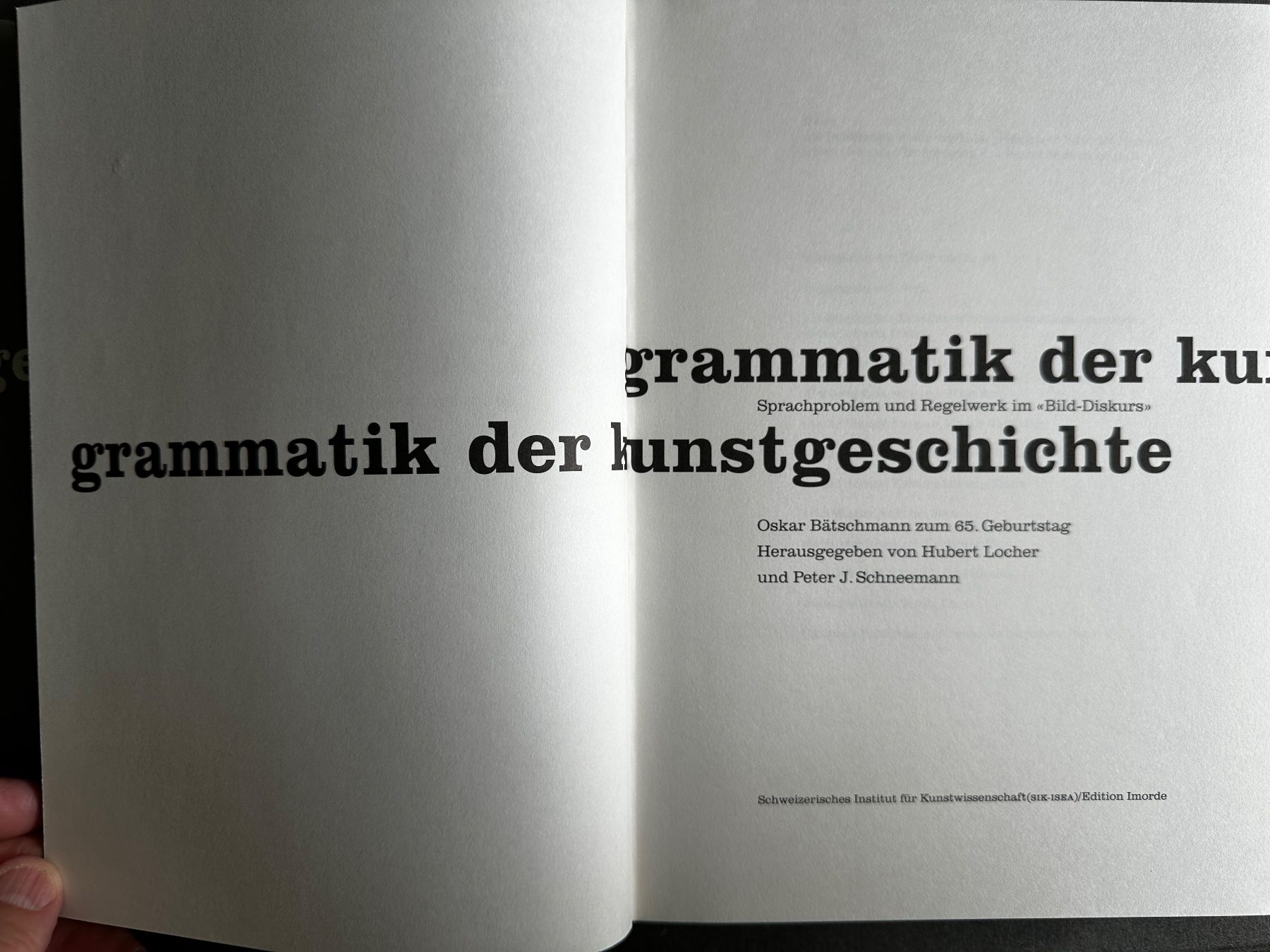 Bücher: Locher, Schneemann: Grammatik der Kunstgeschichte – Gebraucht aus Zürich von allp 2