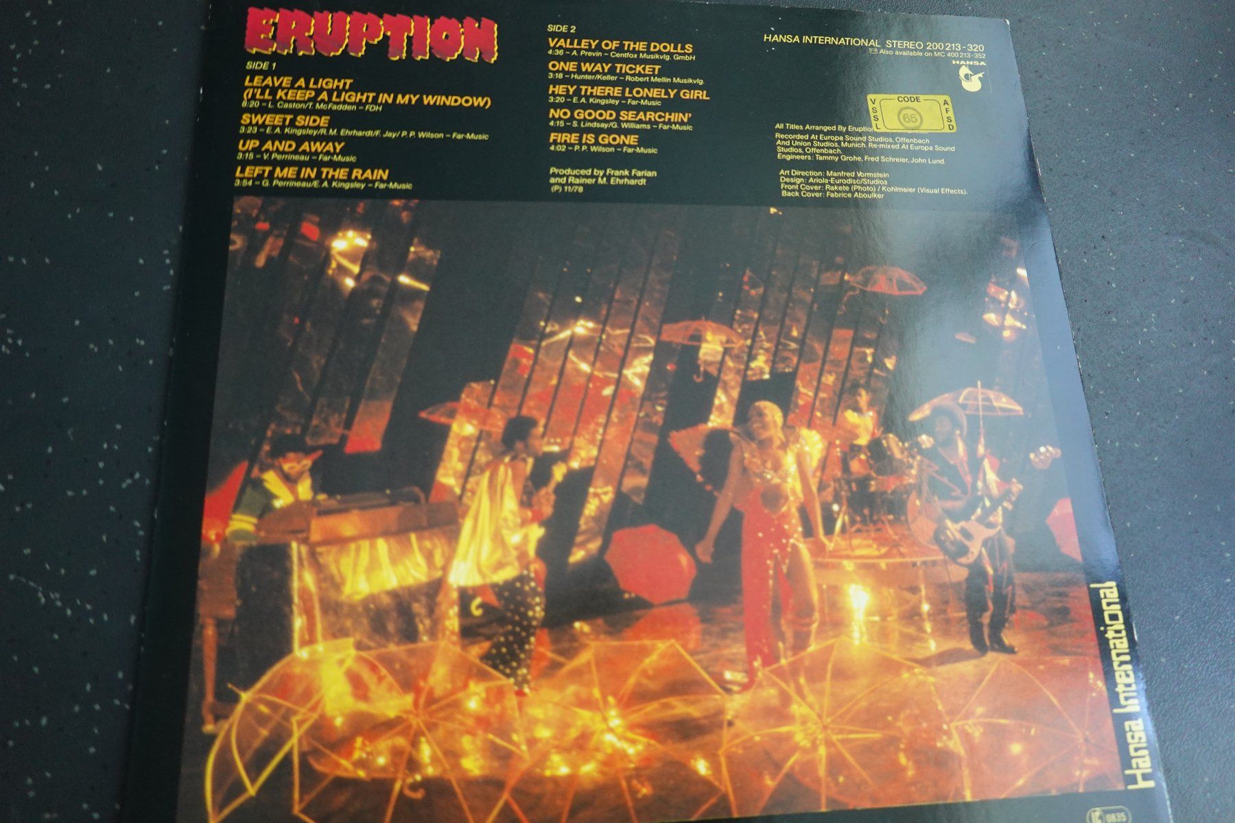 Dischi in vinile: antike Schallplatte ERUPTION 'Leave a Light' Vinyl – Usato da Jona venduto da JOberg_25 5