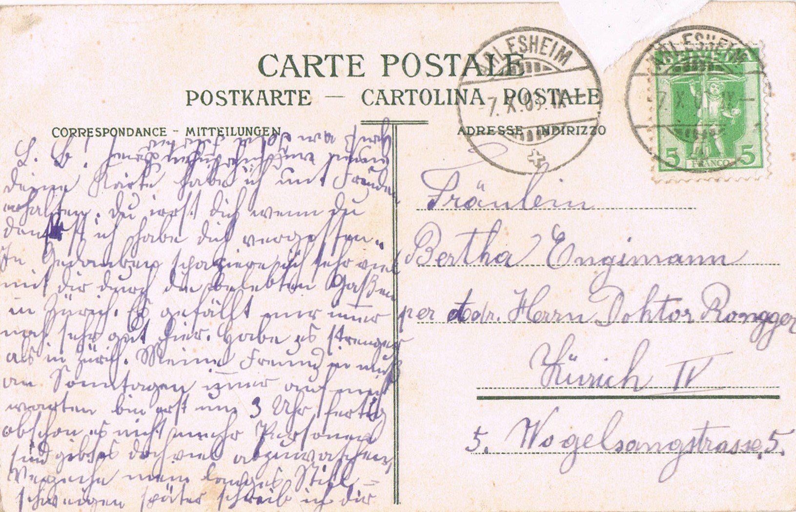 Cartoline postali: Aargauerlied "Im Aargau sind..." – Usato da Buchs AG venduto da Baerfisch 1