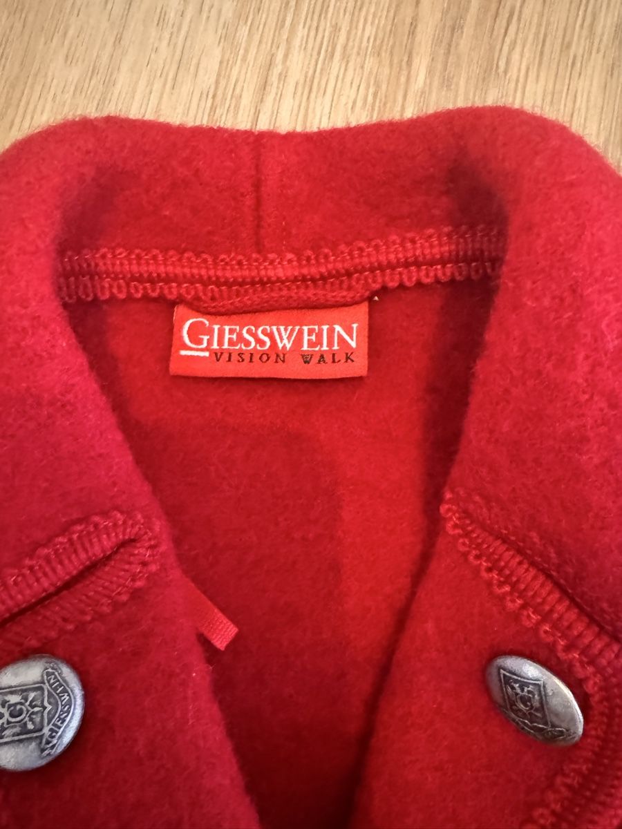 Giacche & Cappotti: Giesswein Jäckli rot Gr. 98 - 100% Schurwolle – Usato da Galgenen venduto da syl_7y9c 2