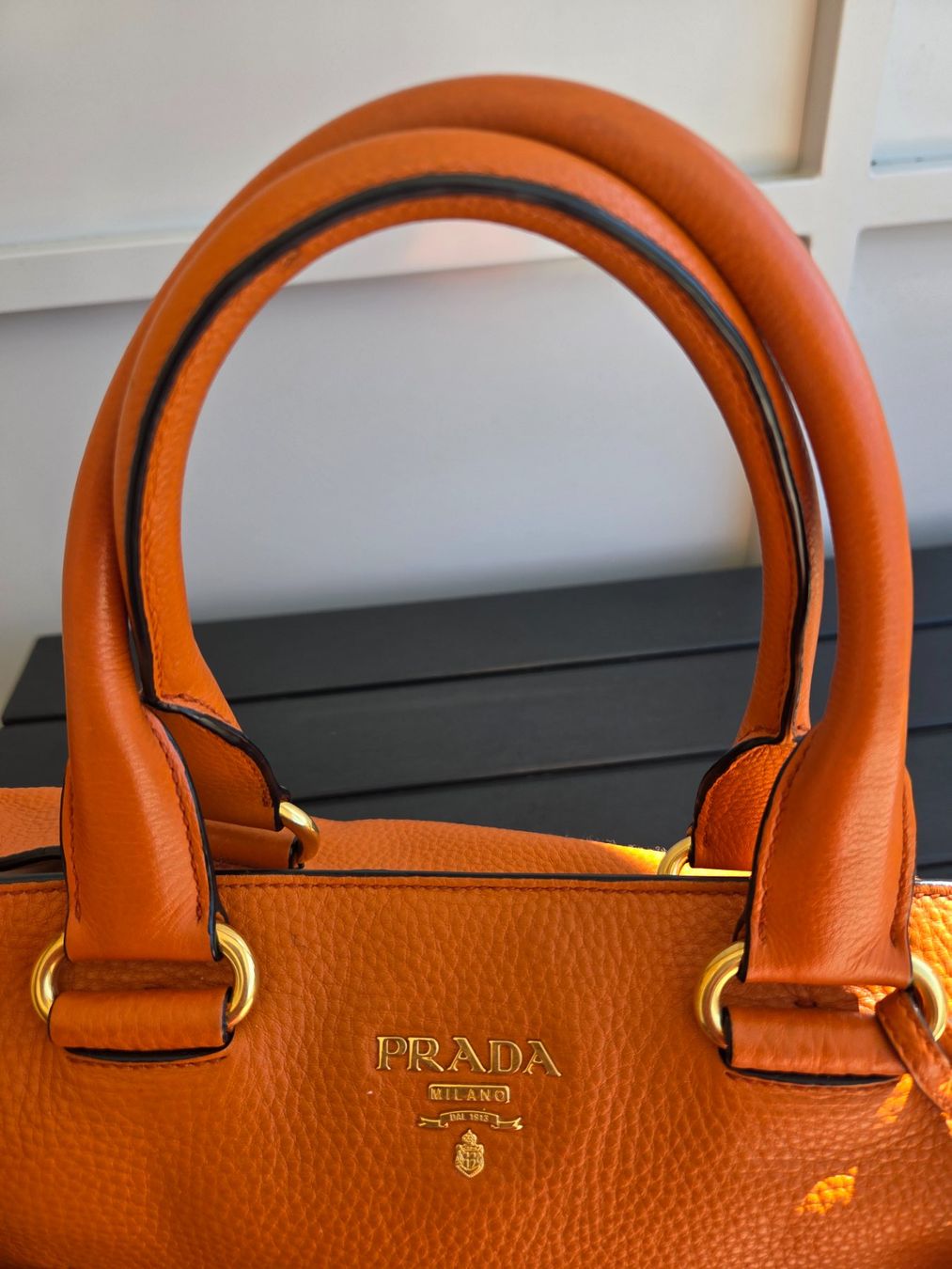 Borse da donna: PRADA Tasche original Leder orange – Usato da Minusio venduto da Ninfa54 4