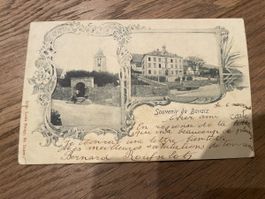 Alte Postkarte mit Briefmarke ca 1899