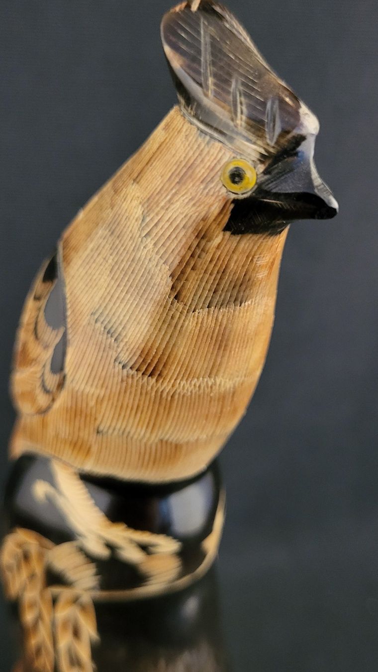 Statuette: Horn-Schnitzerei VOGEL – Usato da Basel venduto da spinne02 4
