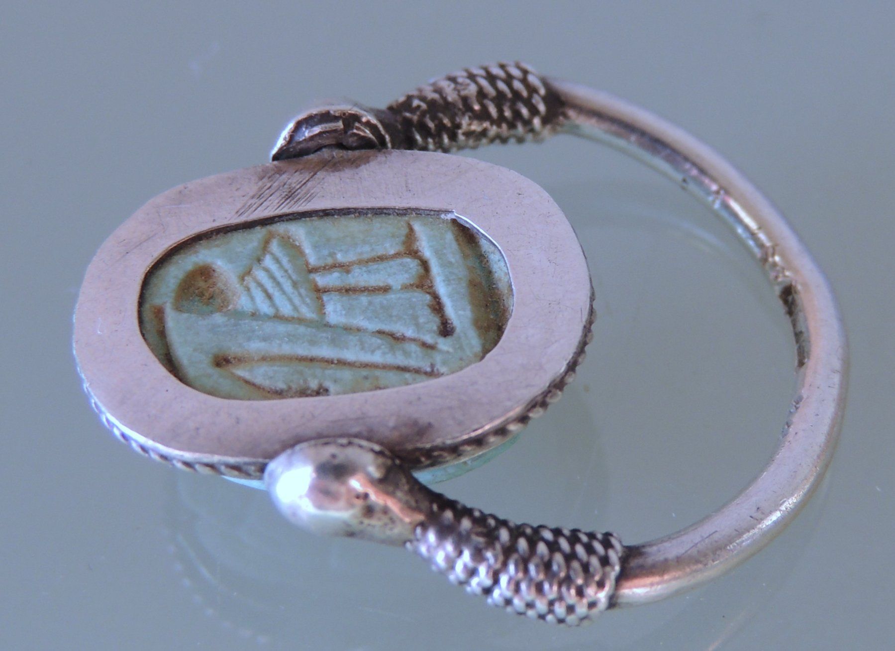 Anelli: Silber 800 Skarabäus Fingerring Ägypten – Usato da Waldenburg venduto da schaller707 4
