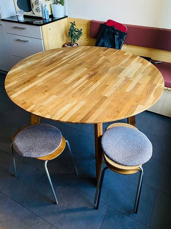 Tables: Table bois massif 120cm – D'occasion à Genève par luc.vega 2