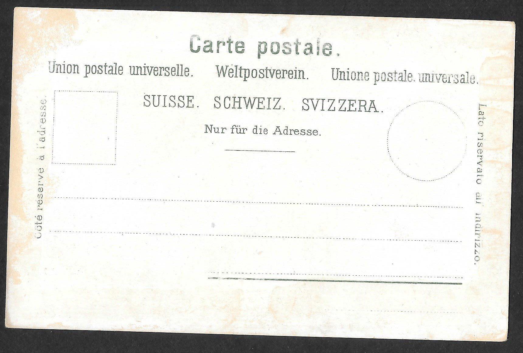 Cartoline postali: Zug und die Alpen Teilansicht – Usato da Olten venduto da clotaldi 1