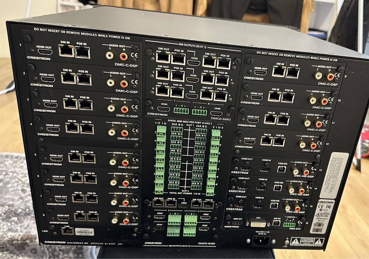 Sistema di controllo: Crestron DM-MD16x16 DigitalMedia Matrix Switch – Usato da Goldau venduto da and_8tqf 1