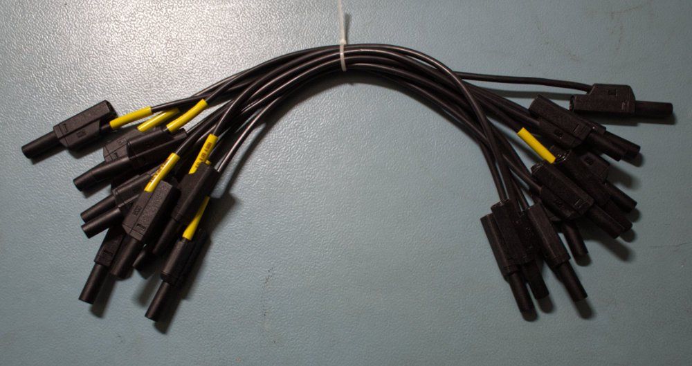 Kabel: 10Stk. Laborkabel mit Sicherheitssteckern - 25cm - Schwarz – Neu (gemäss Beschreibung) aus Zürich von mac_l2k9