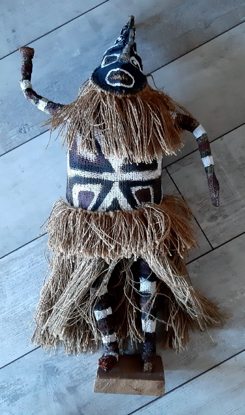 Statuette: Afrikanische Figur aus Gewebe  -  Stoff Figur – Usato da Tagelswangen venduto da BrigittaC01 6