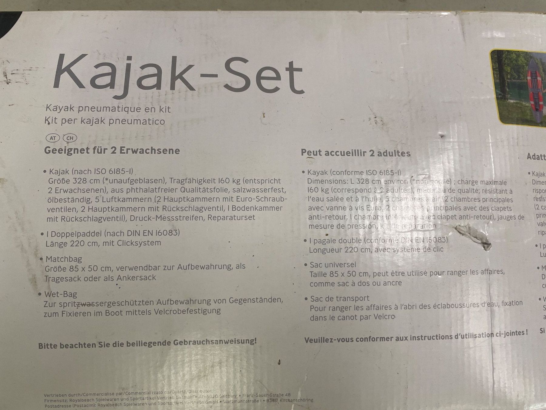 Barche: Kajak Set Boot Schiff Paddelboot Wasserfahrzeug – Nuovo (secondo la descrizione) da Giebenach venduto da Toto222 6