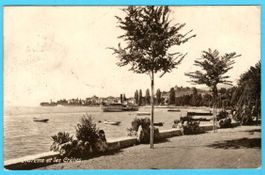 Clarens Montreux mit Dampfschiff 1920
