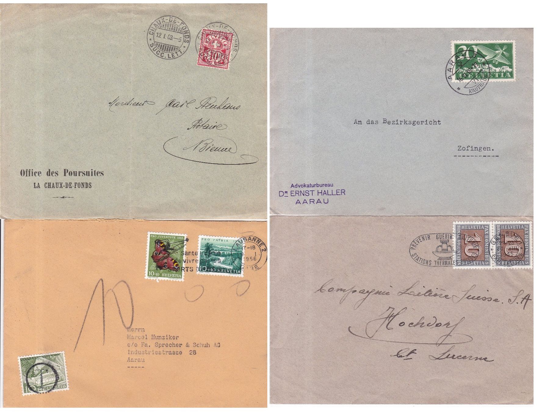 Tutti i francobolli: 30 Stk. Alte CH Briefe, FDCs, Belege – Usato da Münchwilen AG venduto da Nesar 6