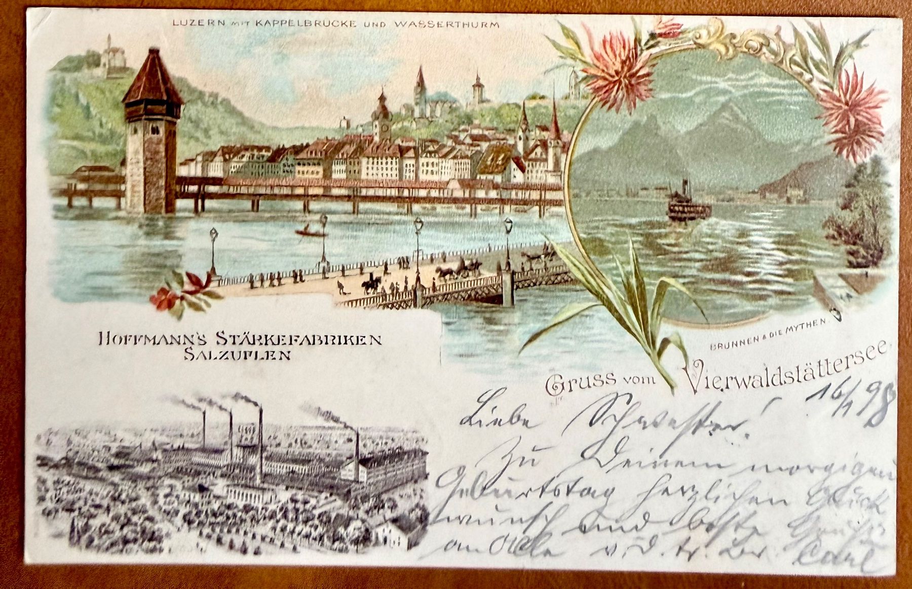 Cartoline postali: Luzern - Litho - 1898... Schön ! – Usato da Lutry venduto da Ediego