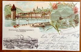 Luzern - Litho - 1898... Schön !