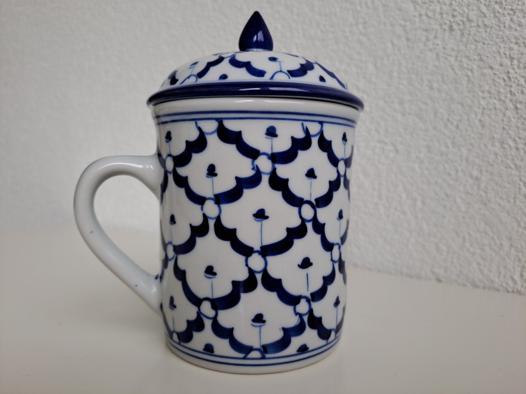 Tazze: Thailändische Tasse mit Deckel blau – Usato da Volketswil venduto da ronbons 2
