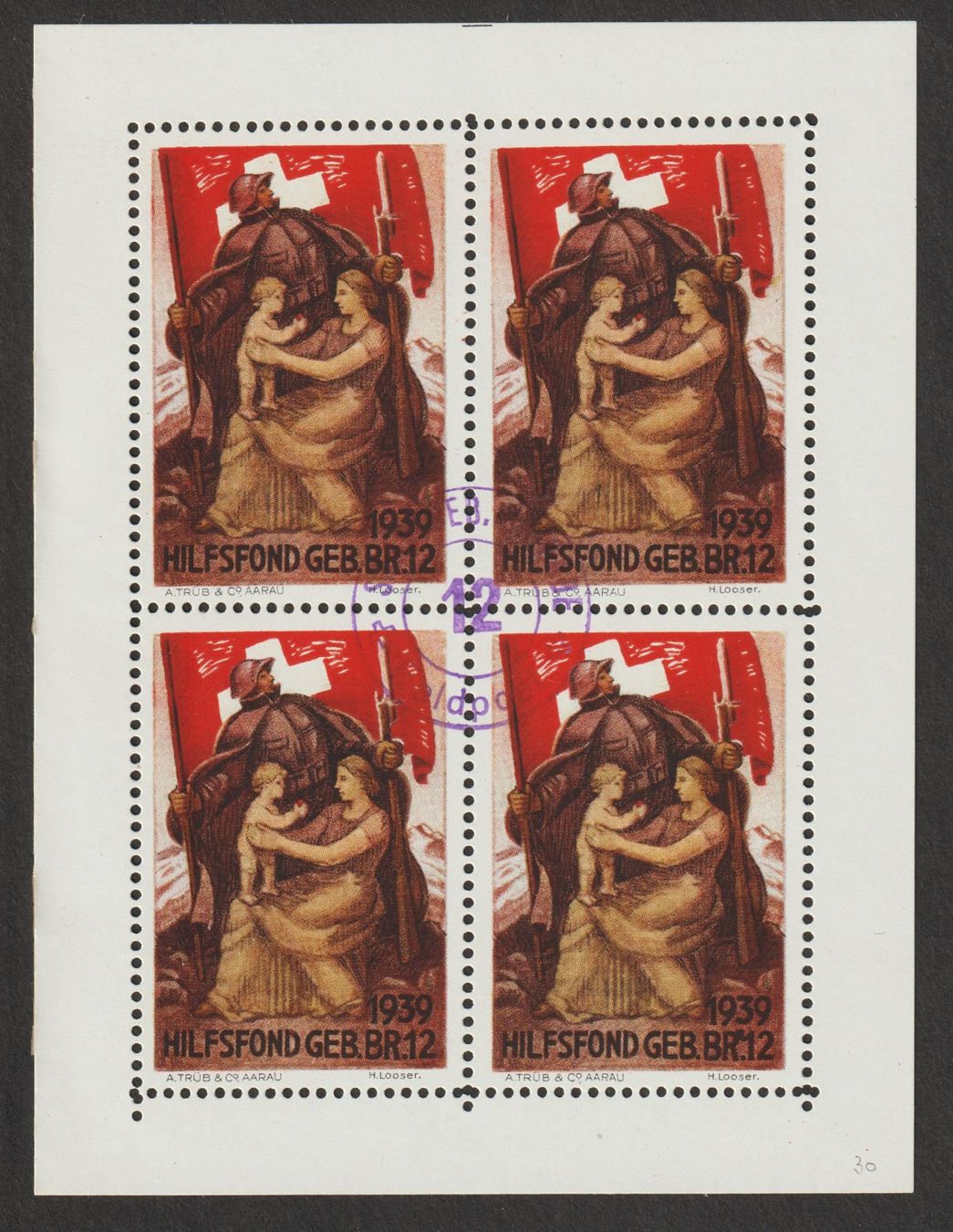 Alle Briefmarken: Kommandostäbe Nr. 123/3 o – Gebraucht aus Siebnen von Fstaehli