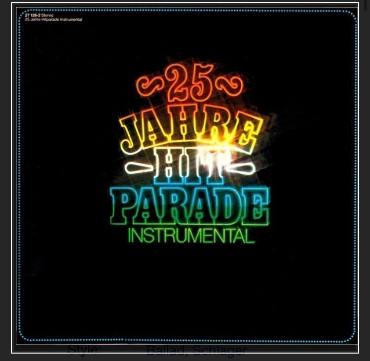 Dischi in vinile: 25 Jahre Hitparade Instrumental – Usato da Horn venduto da enigma66