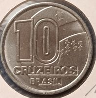 BRASILIEN - BRASIL - 10 CRUZEIROS 1991 - IM MUENZKARTON, UNZ