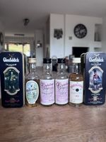 Miniature Whiskysammlung mit 10 Flaschen und 2 Dosen