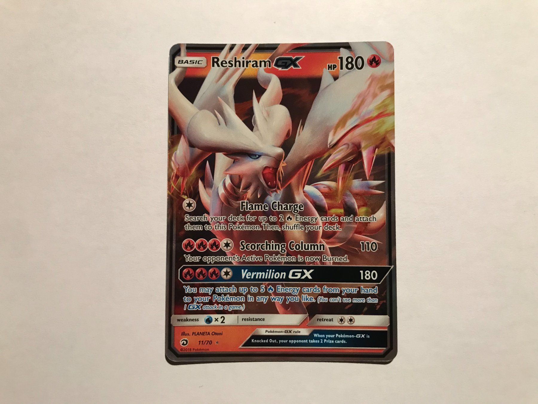 Pokémon Carte collezionabili: Reshiram GX Dragon Majesty EN – Usato da Hagendorn venduto da Pokecollectorch 1