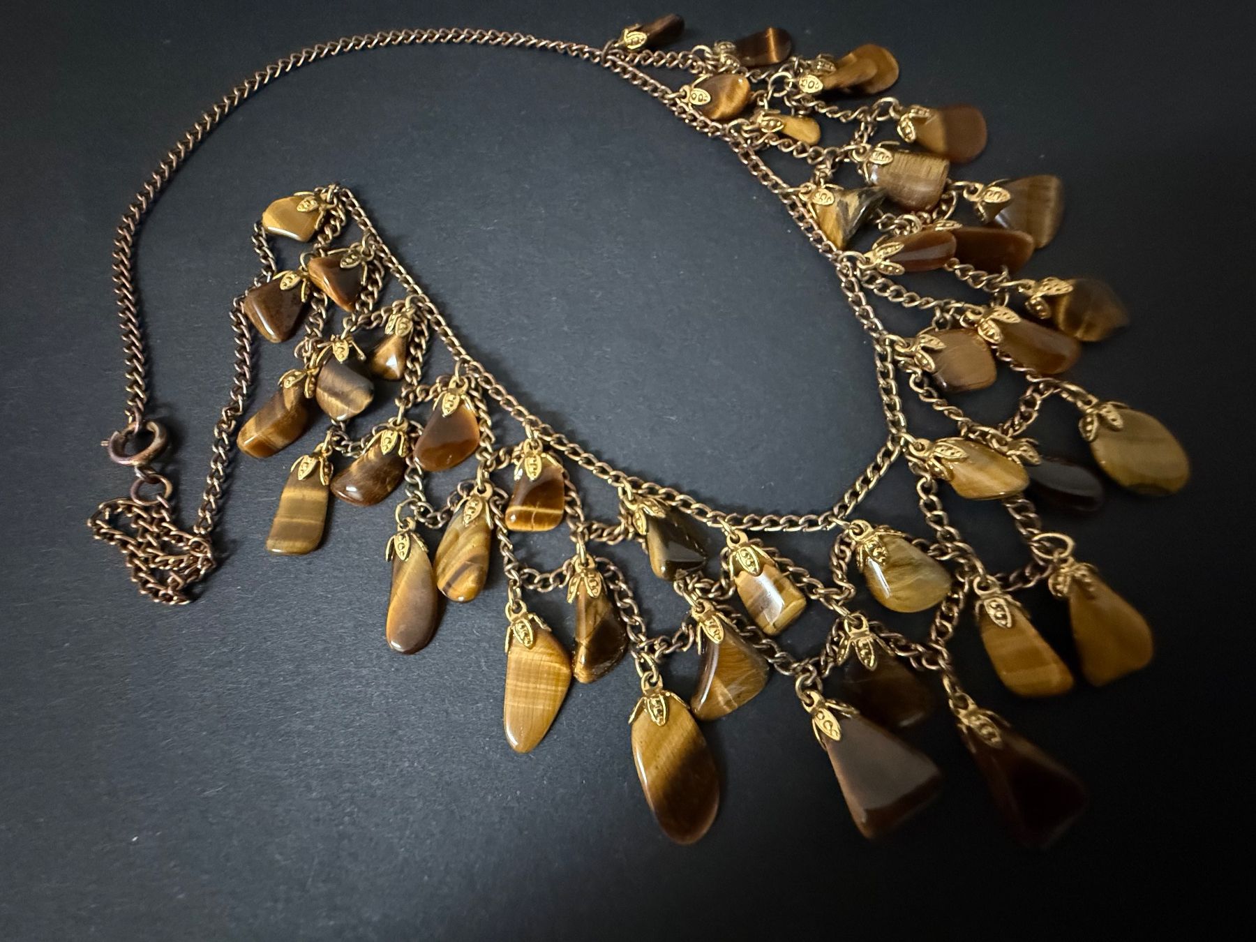 Catenine: Tigerauge Kette – Usato da Spiegel b. Bern venduto da Rogger72 4