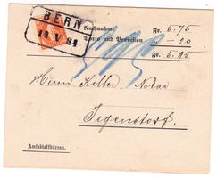 Document de Bern pour Jegensdorf le 14.V.84