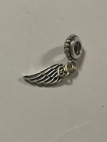 Pandora Charm Anhänger Flügel mit Herz, 925 Silber