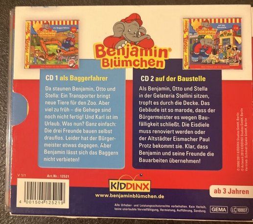 CDs: Benjamin Blümchen Hörspiel-Box Bauarbeiter, 2CDs – Gebraucht aus St.Gallen von elk2023 3