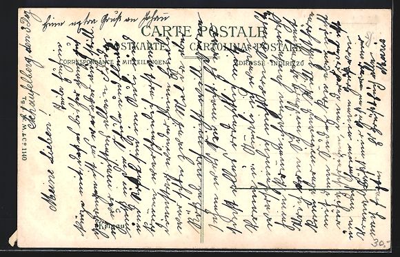 Cartoline postali: Krinau, Ortsansicht mit Berglandschaft – Usato da Berlin venduto da bartko-reher 1