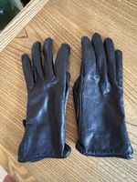 Handschuhe Leder schwarz Grösse 7 mit Reissverschluss