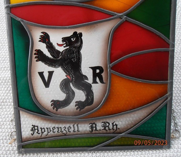 Sonstige Antiquitäten & Kunst: Alte "BUTZENSCHEIBE APPENZELL  A RH" – Gebraucht aus Gossau SG von Roco1 1