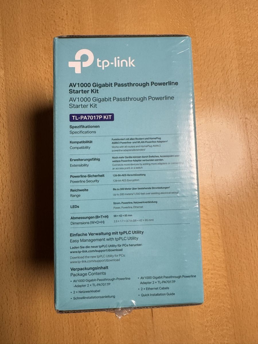 TP-Link Laufwerke & Adapter: TP-Powerline Starterkit mit Steckdose Neu und ungeöffnet – Neu und originalverpackt aus Baar von Lackey7 1