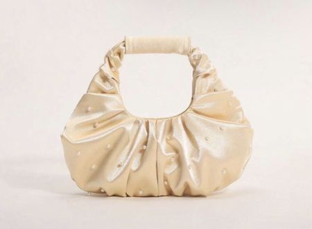 Sac à main femme beige perles neuf