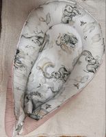 Babynest Rosa/Elefantenmotiv