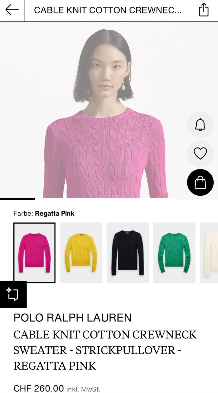 Polo Ralph Lauren Maglioni & Felpe: Polo Ralph Lauren Strickpullover pinkrosa, Gr. S – Usato da Basel venduto da Oloir 4