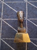 Ägyptische Königin Bronzefigur, Vintage, Deko Figur