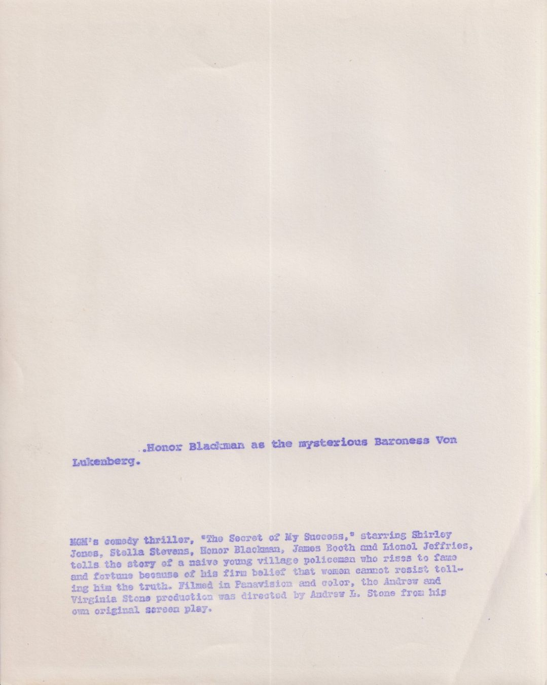 Foto & Immagini: HONOR BLACKMAN - ORIGINAL VINTAGE - 1963 – Usato da St. Gallen venduto da OPEN 1