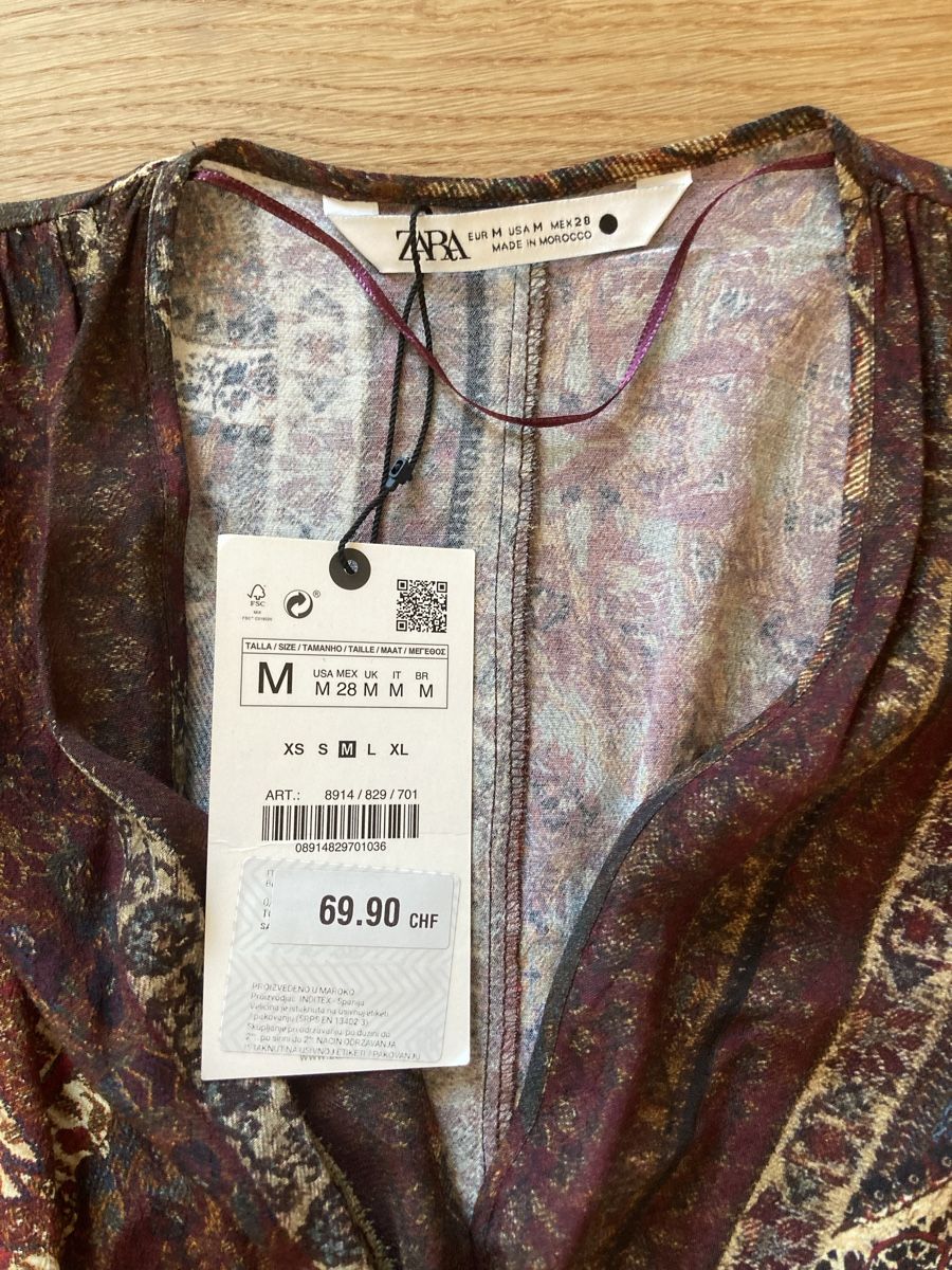 Zara Camicette: Zara Gipsy Bluse Neu – Nuovo e nell'imballaggio originale da Zürich venduto da san_qzr2 4