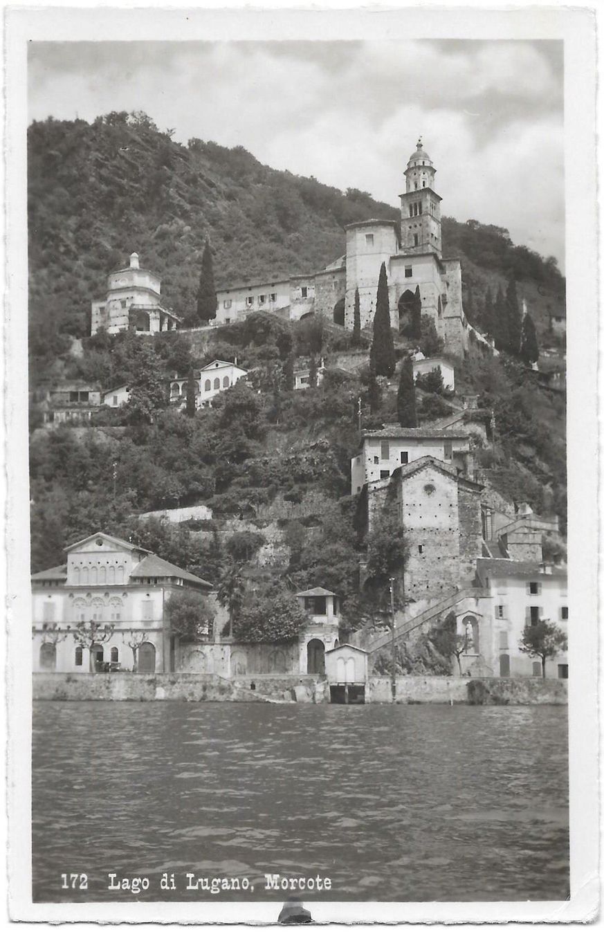 Cartoline postali: Morcote Lago di Lugano Hotelstempel – Usato da Olten venduto da clotaldi