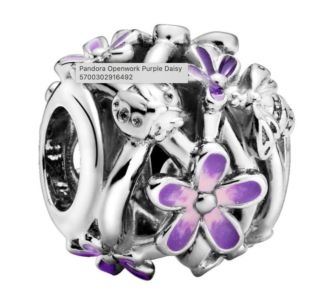 Pandora Anhänger: Pandora Charm Openwork Purple Daisy – Neu (gemäss Beschreibung) aus Zürich von malo_8